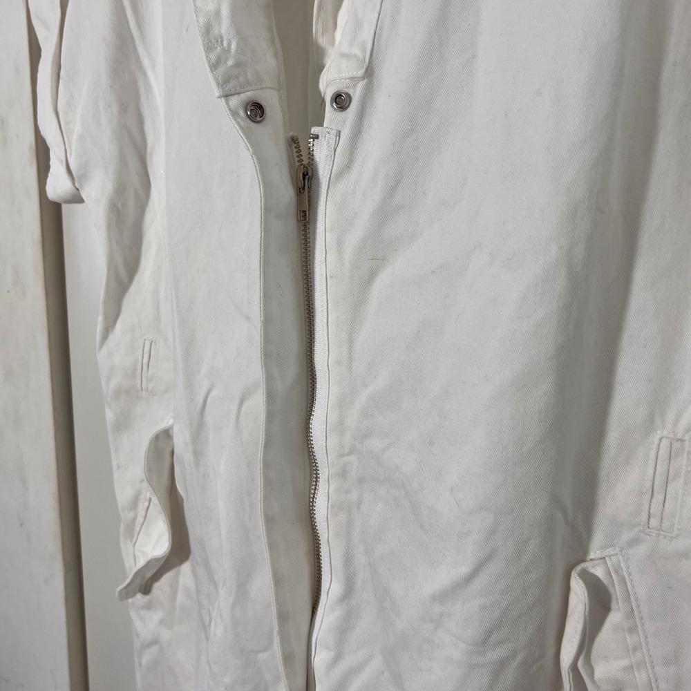 Rachel Comey Workwear Coverall Jumpsuit White Denim Utility Oversize Pockets 8 - Picture 4 of 10
